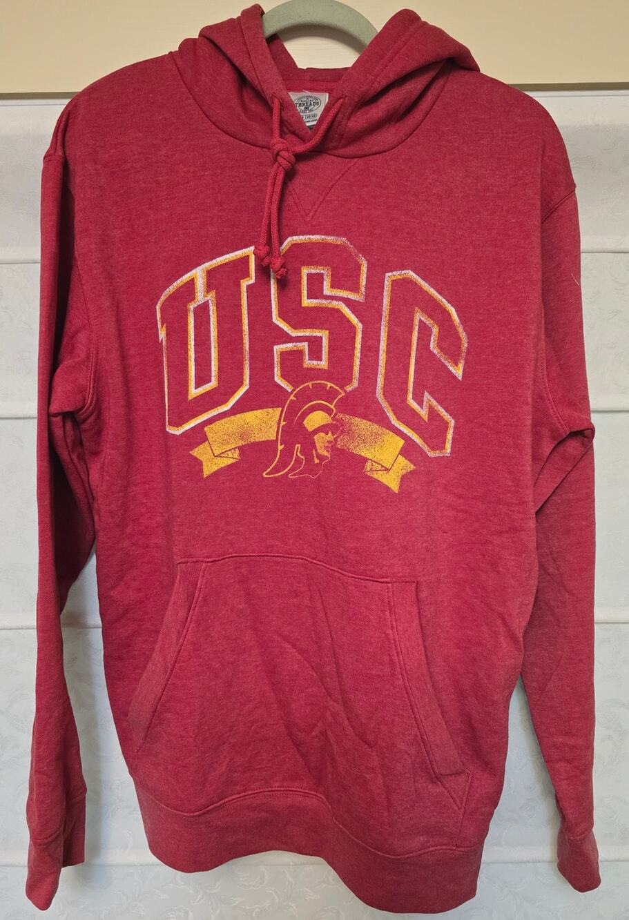 USC Trojans Rivalry Threads 91 Men's M Red Pullover Hoodie NCAA Football NWT NEW
